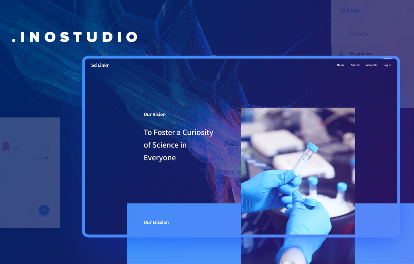 SciLinkR: a unique social network for scientists. screenshot 1